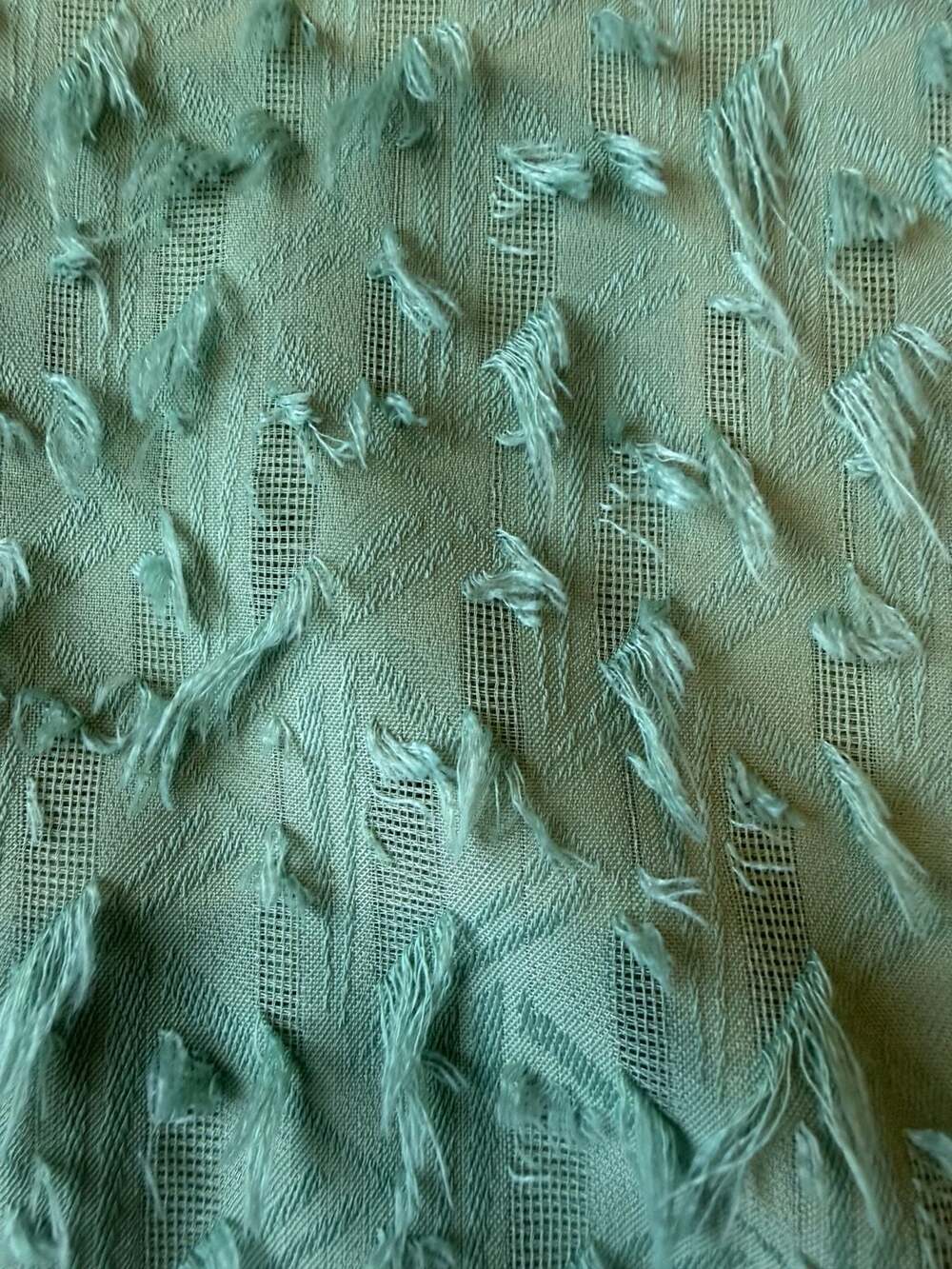 Thml Mint Green Textured Ruffle Flutter Sleeve Top M - Picture 7 of 7